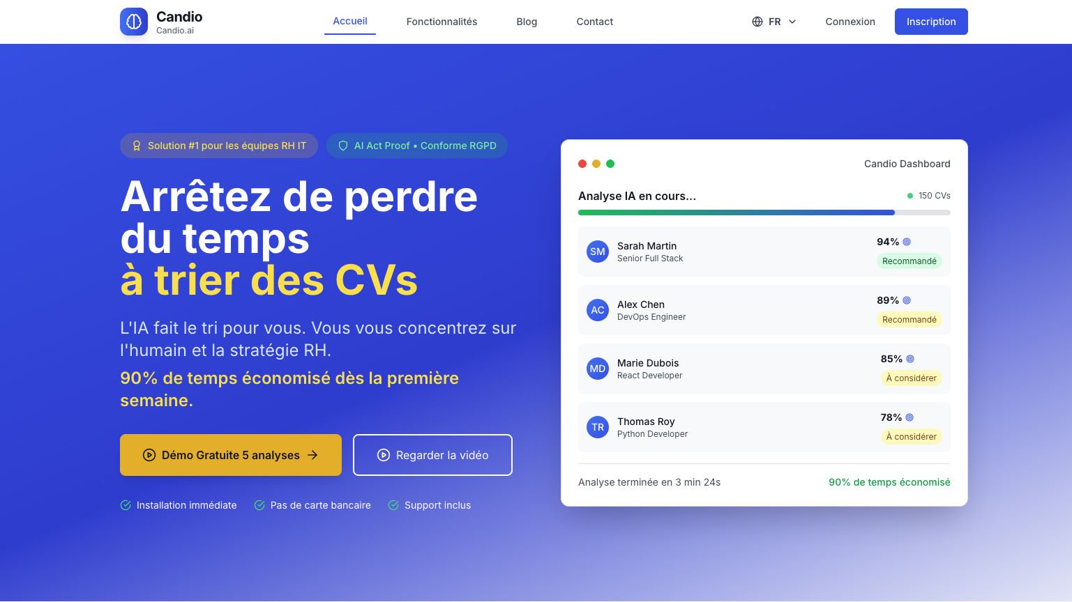 Candio recruitment automation